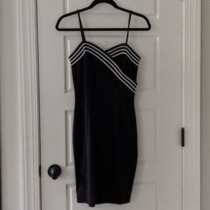 Vintage black body-con dress